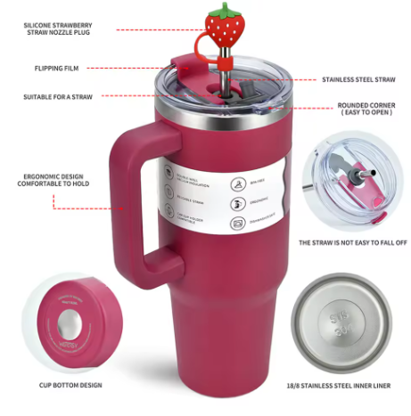 30oz/40oz Stainless Steel Tumbler Thermal Bottle Vacuum Insulated Mug